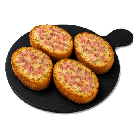 Lookbroodsneetjes met kaas en ham