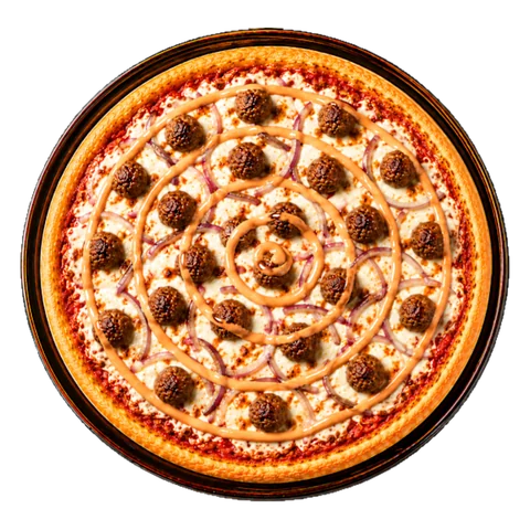 Hot & Spicy M'eat Ball's pizza